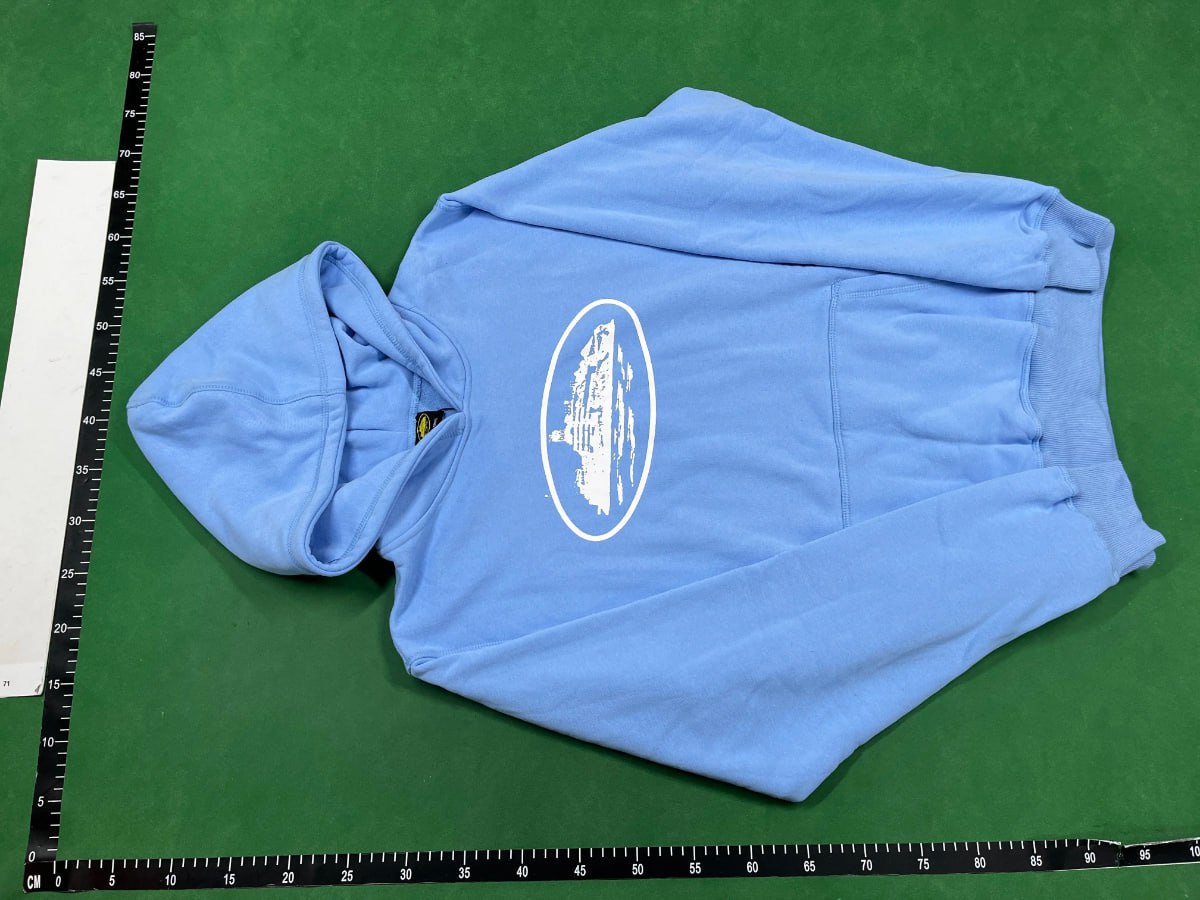 C o r t e iz Alcatraz Hoodie Baby Blu  -2