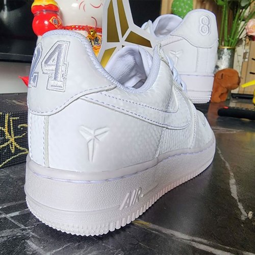 An Updated Look At The Kobe Bryant x Nike Air Force 1 Low “Forever White”(pic6)