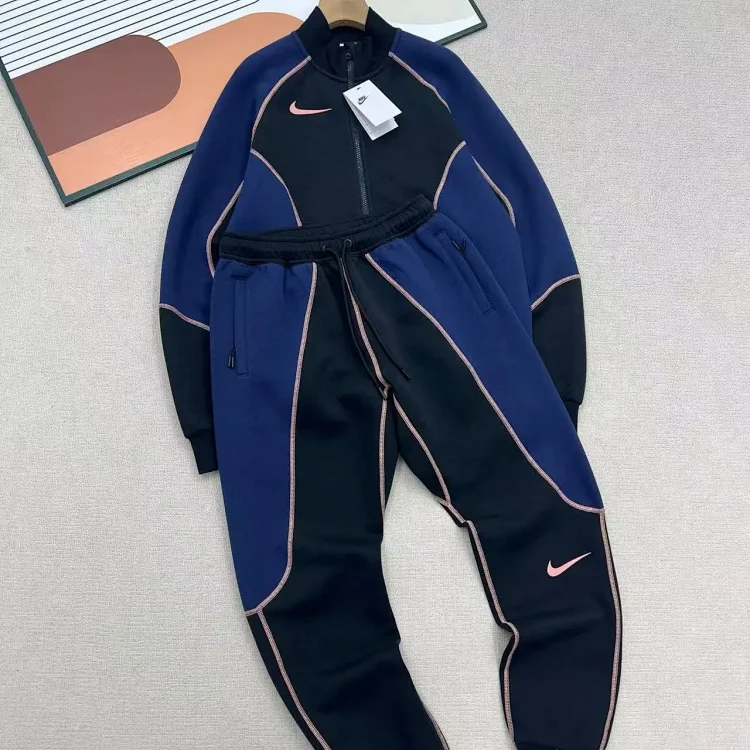 Nike Blue and Black Tracksuit 