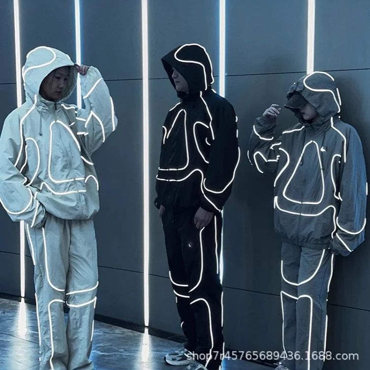 Reflective Hooded Tracksuit Se