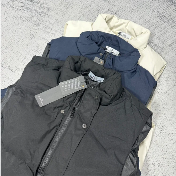 Stone Island Black Puffer Vest