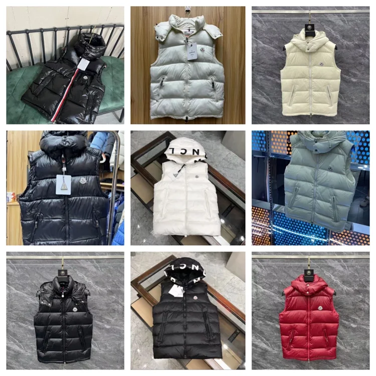 Moncler Black Puffer Vest
